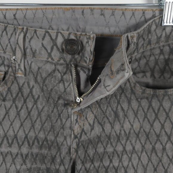 TRUE RELIGION USA Made 🇺🇸 Diamond Print Cut 606828 Jeans W95Q85180 Size 26 - Picture 8 of 14